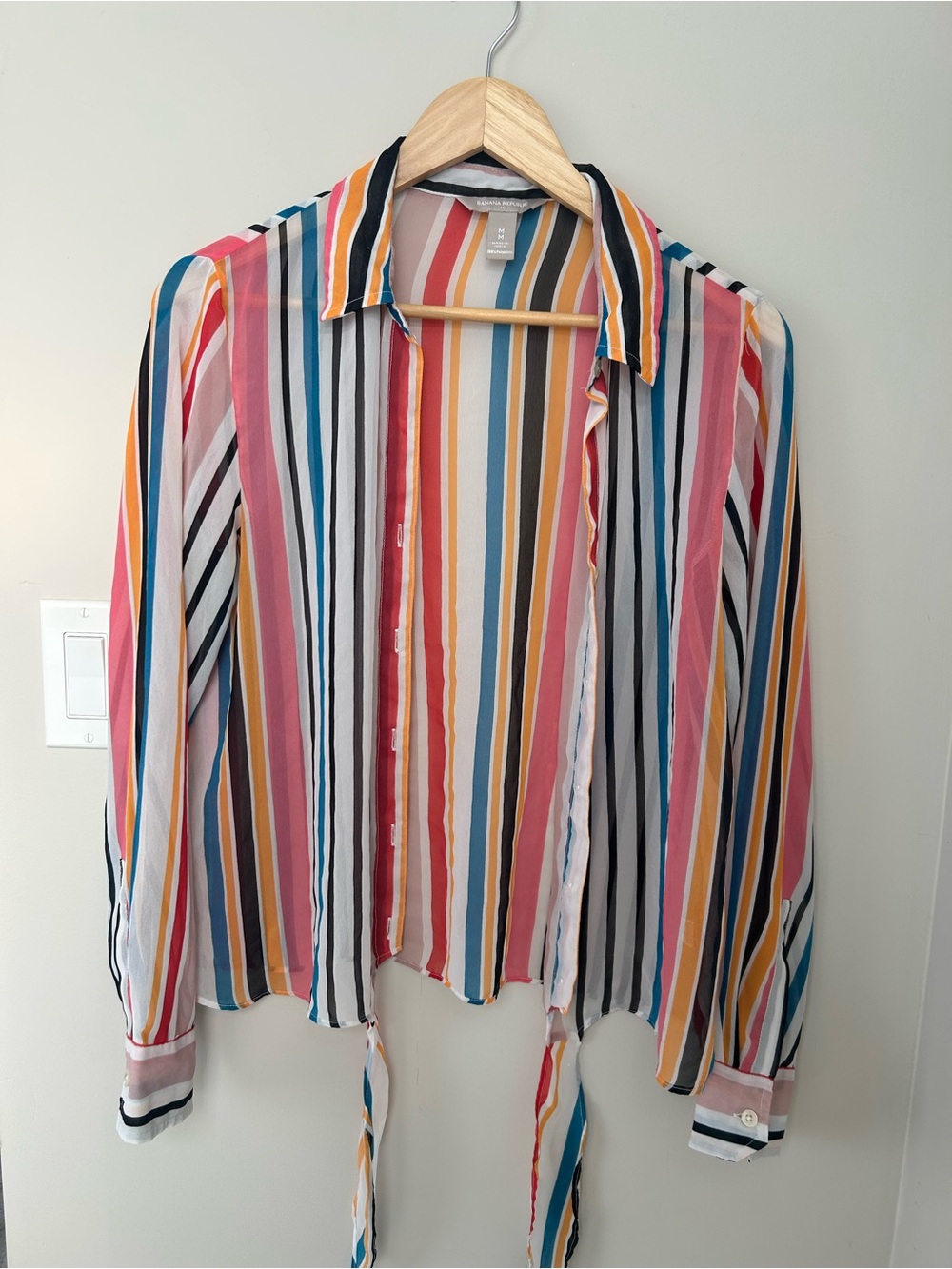Banana republic Striped Multicolor Button-Up Shirt - Lightweight Shirt